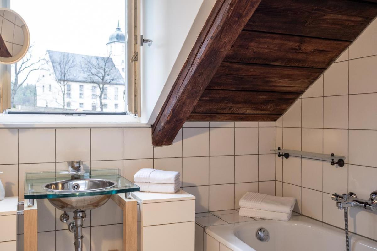 Apartmenthaus Brunnenhof Papstdorf Esterno foto