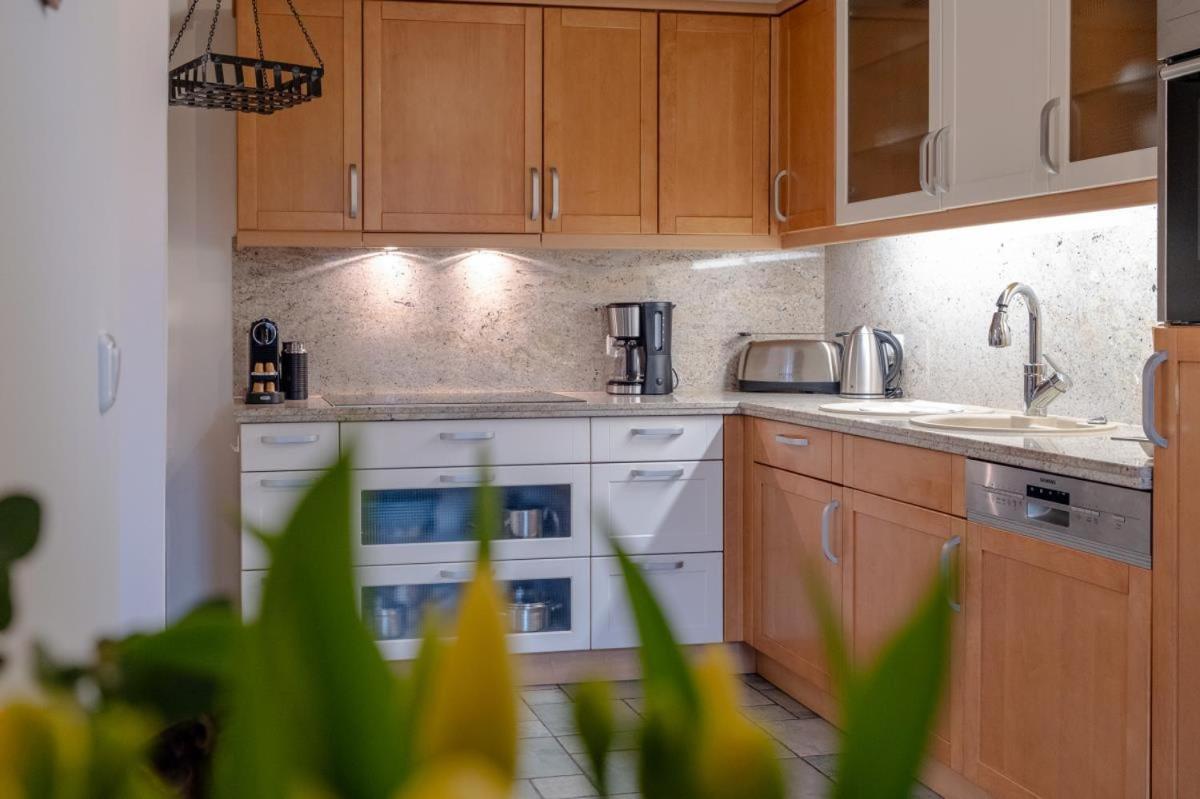 Apartmenthaus Brunnenhof Papstdorf Esterno foto