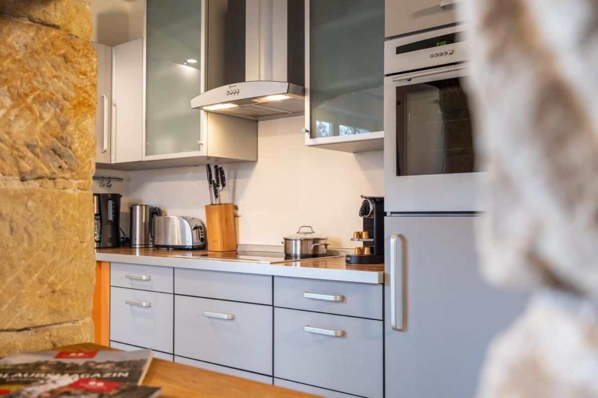 Apartmenthaus Brunnenhof Papstdorf Esterno foto